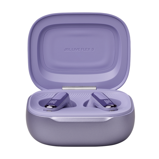 JBL Live Flex 3 - Purple - True wireless noise-cancelling open-stick earbuds - Detailshot 2